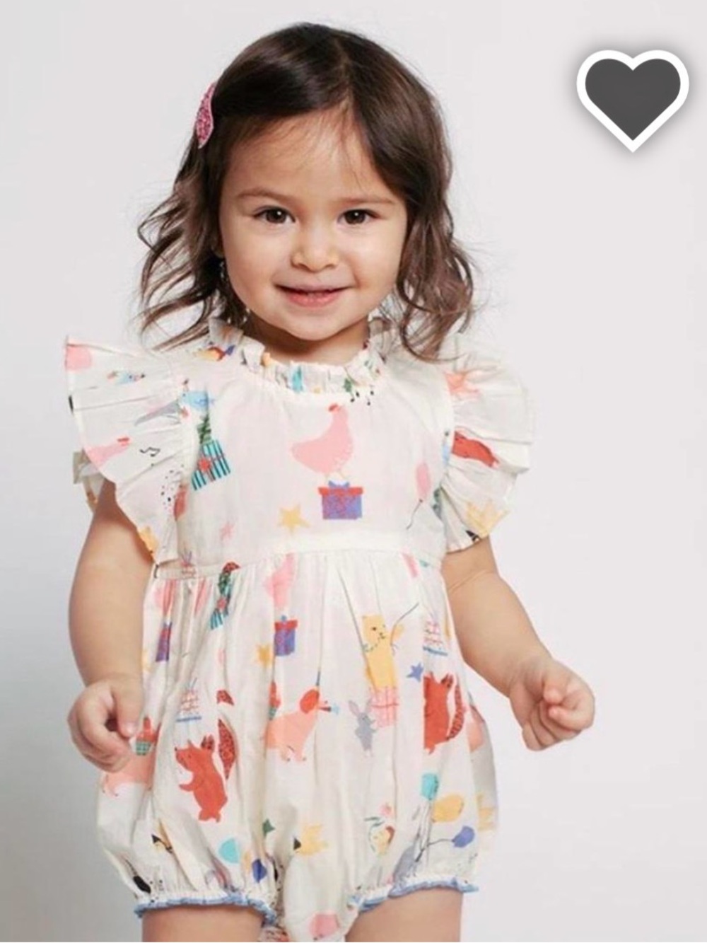 Pink Chicken romper 18/24 months